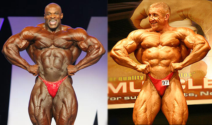 1. m�sto Ronnie Coleman (IFBB-USA), Sergej Ogorodnikov (NABBA-Rus.)