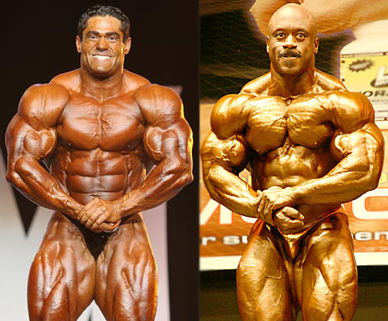 3. m�sto Gustavo Badell (IFBB-Port.), Peter Elvis Brown (NABBA-Velk.Brit.)