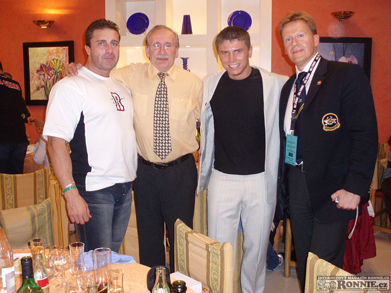 Radek �ejka, Erich Janner z N�mecka, Sl�vek Vinogradov a Axel Bauer z Rakouska