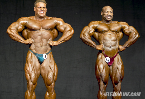 Jay Cutler a Dexter Jackson na 2004 GNC Show of Strength