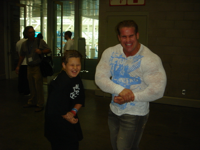 Jay Cutler a jeho nejv�t�� mal� fanou�ek Trevor