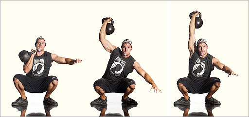Kettlebells - sots press