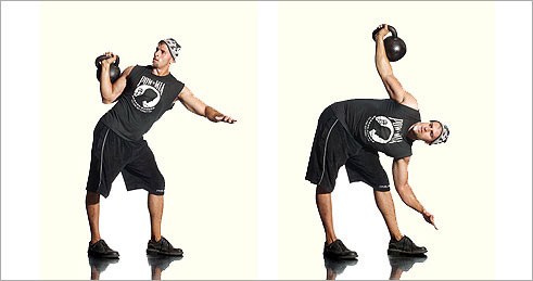 Kettlebells - bent press