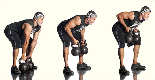 Kettlebells - p��tahy v p�edklonu