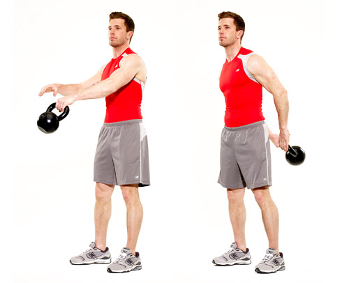 Kettlebells - krou�en� kolem t�la