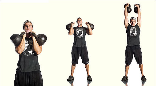 Kettlebells - military press