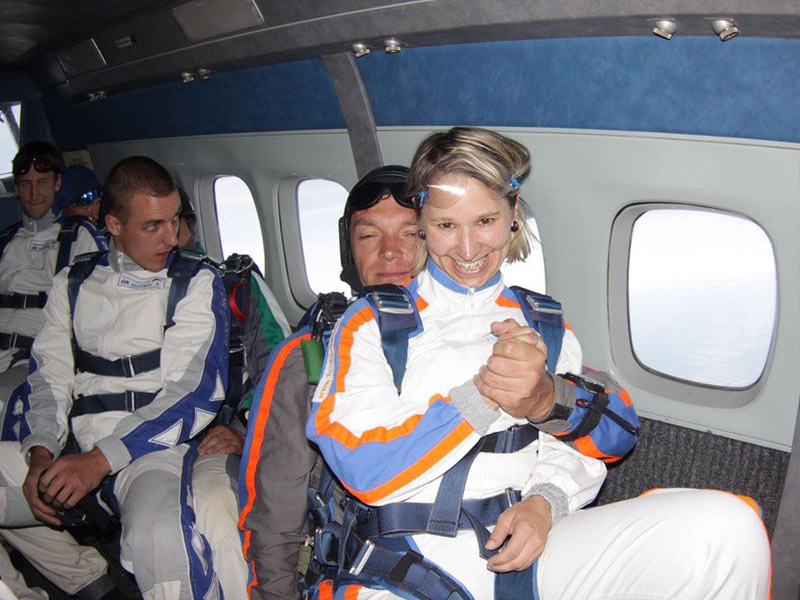 K�e�ovit� vesel� v letadle