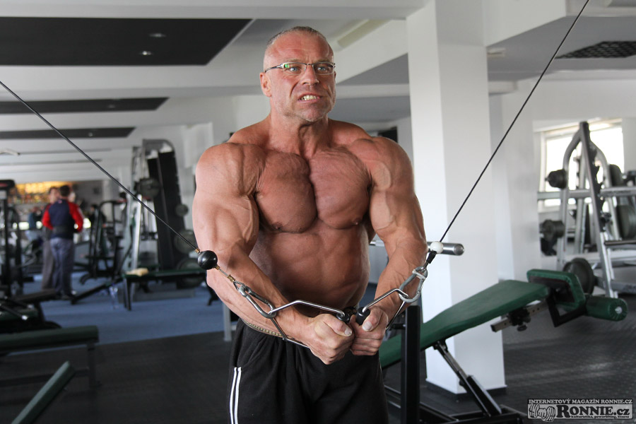 Petr Vani� na tr�ninku