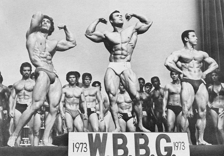 Warren Frederick na WBBG Pro Mr. America 1973