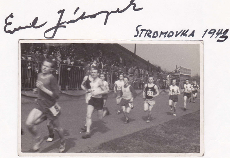 Emil Z�topek prvn� zleva, Ladislav Ko��n uprost�ed