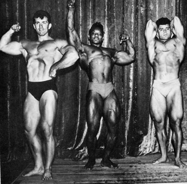 Bob Gajda, Sergio Oliva a Mike Ferraro na Mr. America 1965