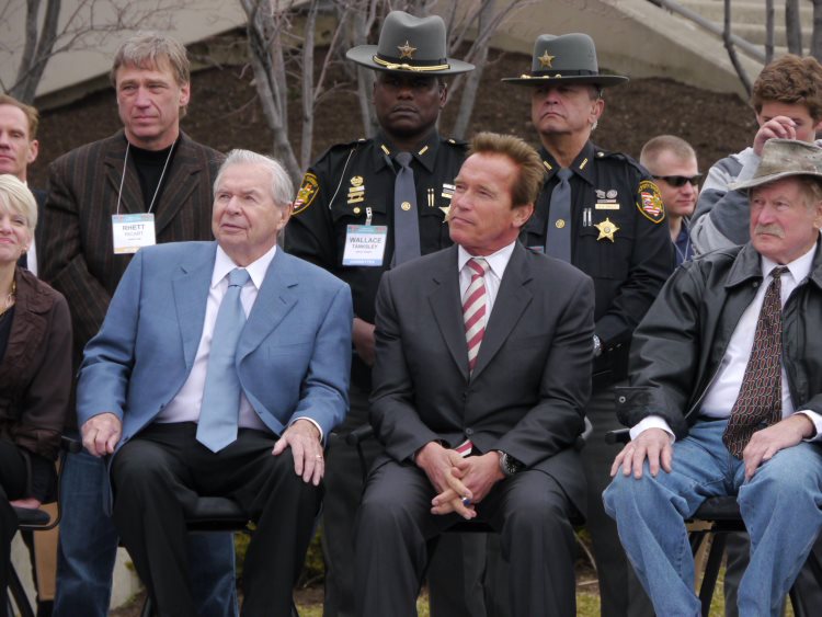 Jim Lorimer a Arnold Schwarzenegger
