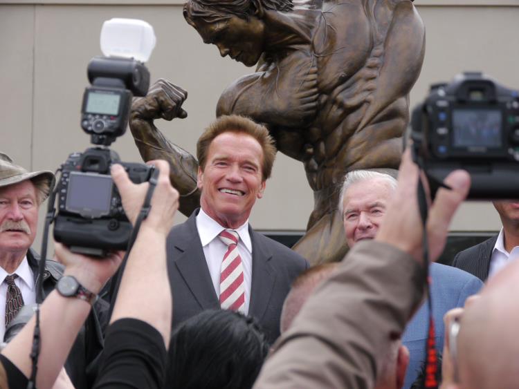 Jim Lorimer a Arnold Schwarzenegger