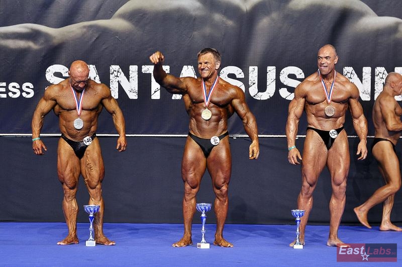 Medailist� kulturistiky mu�� masters od 50 do 59 let nad 80 kg