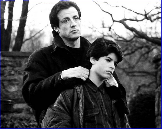 Sage Stallone s otcem p�i nat��en� Rockyho V