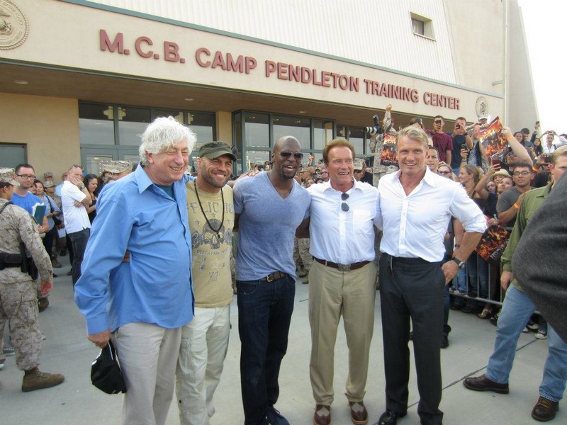 Randy Couture, Terry Crews, Arnold Schwarzenegger, Dolph Lundgren