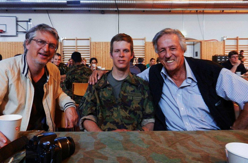 Vnuk Juraje Vi�n�ho - �v�carsk� d�stojnick� kadet Michel