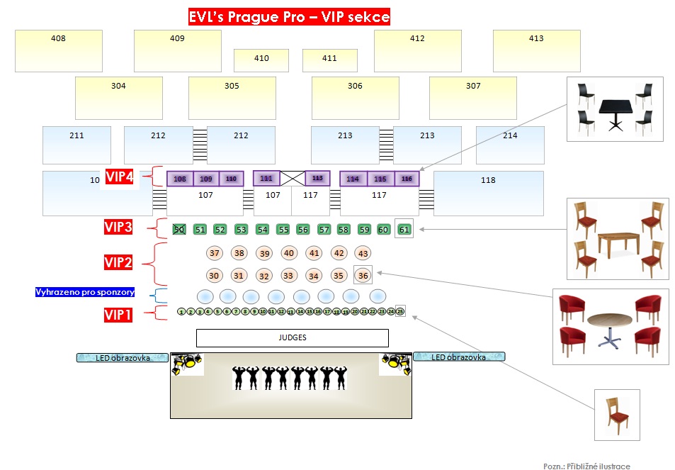 VIP sekce na EVL�s Prague Pro 2012