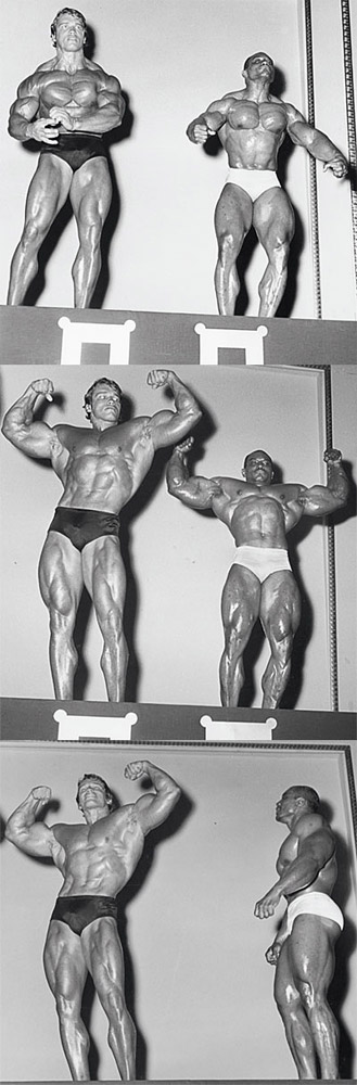 Schwarzenegger shroma��uje v�echny s�ly a k nim i notnou d�vku lstivosti, aby na Mr. Olympia 1970 v New Yorku porazil Sergia Olivu.