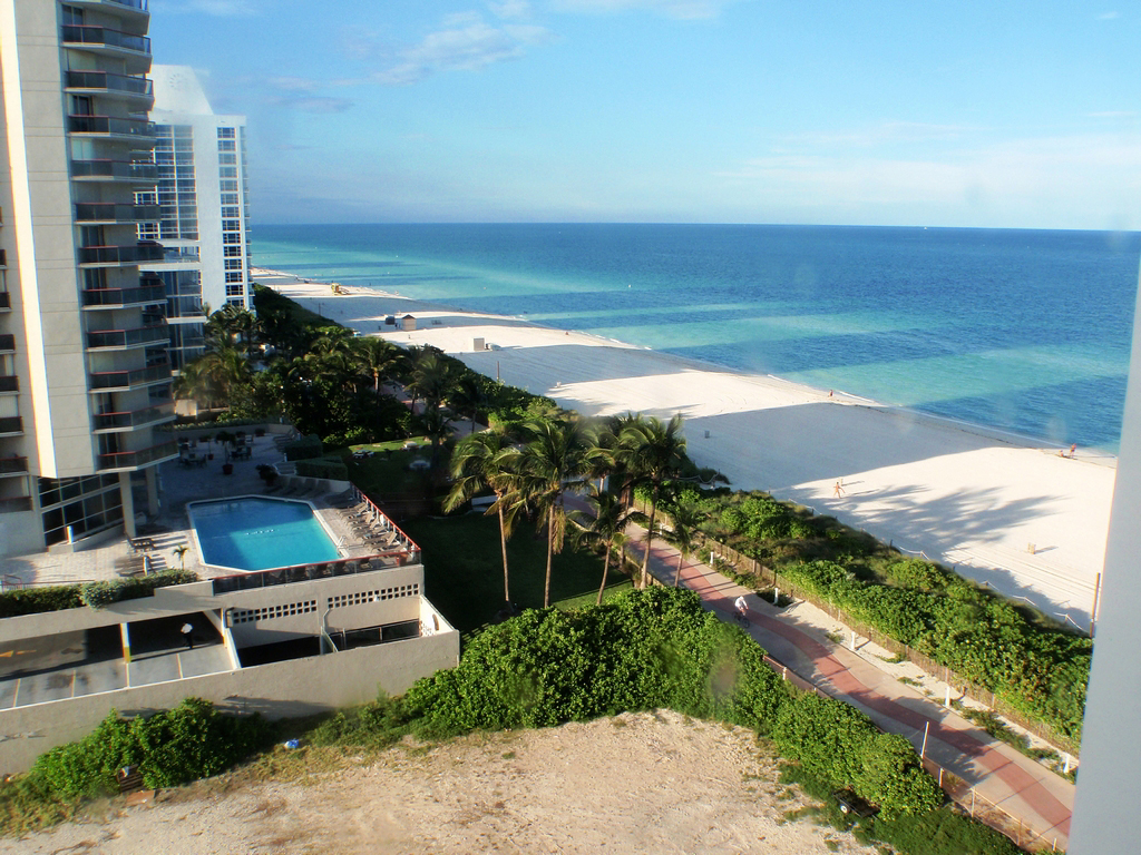 Pohled na pl� v Miami