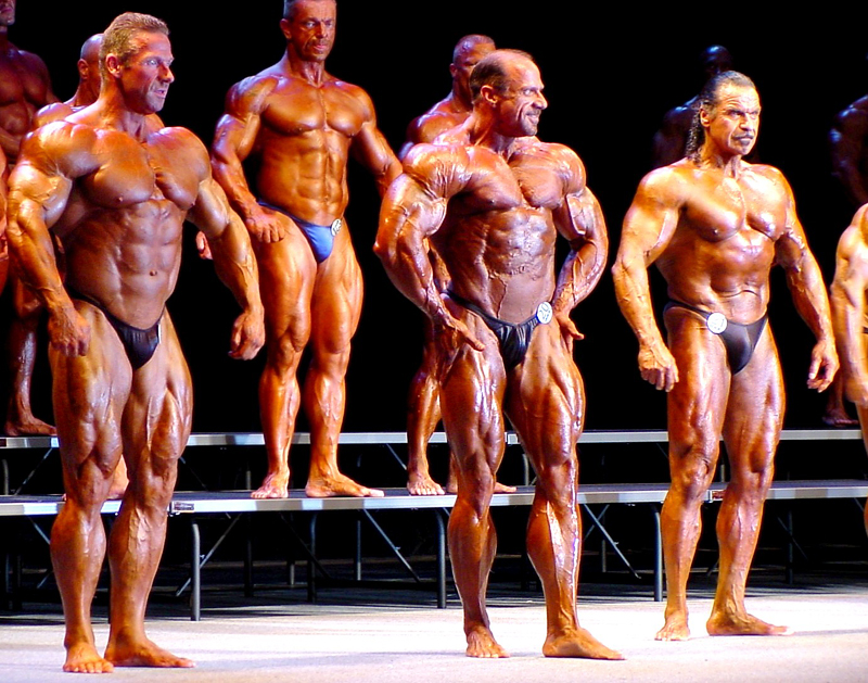 Geir Borgan Paulsen, Don Youngblood a Honore Cironte na Masters Olympia 2002 (v pozad� Vlastimil K�iv�nek)