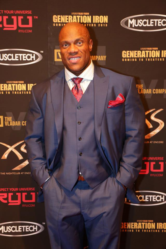 Phil Heath na after p�rty po dokon�en� nat��en� dokumentu Generation Iron