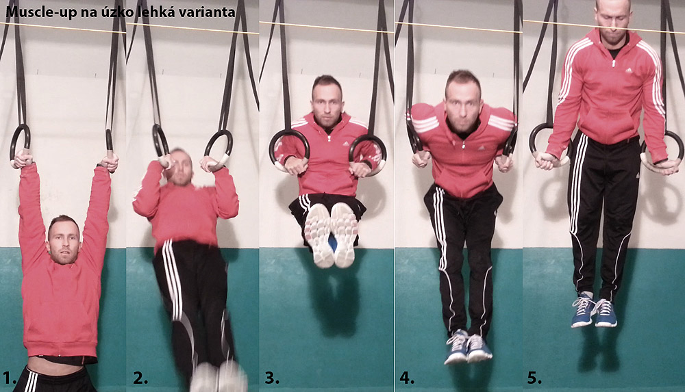 Muscle-up na �zko, lehk� varianta