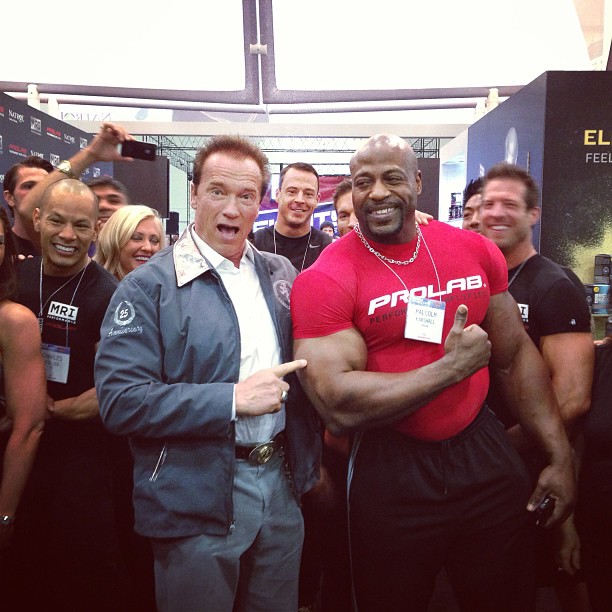 Arnold Schwarzenegger a Malcolm Marshall