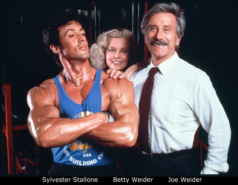 Sylvester Stallone, Betty Weider a Joe Weider