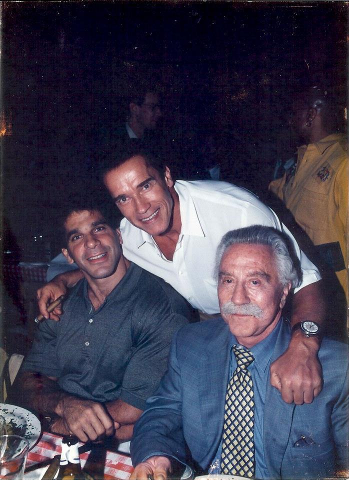 Lou Ferrigno, Arnold Schwarzenegger a Joe Weider