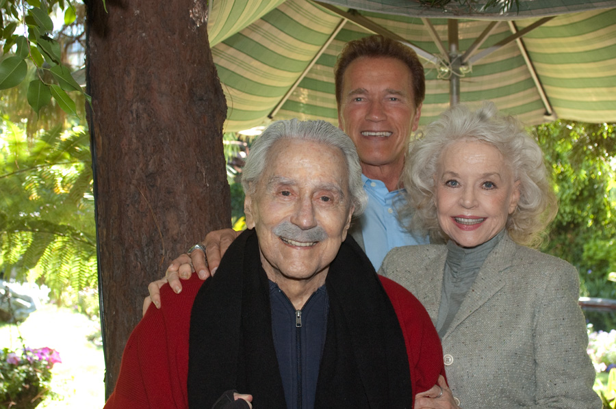 Arnold Schwarzenegger, Joe Weider a Betty Weider v �ervnu 2011