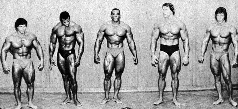 Mr. Olympia 1972: Columbu, Nubret, Oliva, Schwarzenegger, Zane