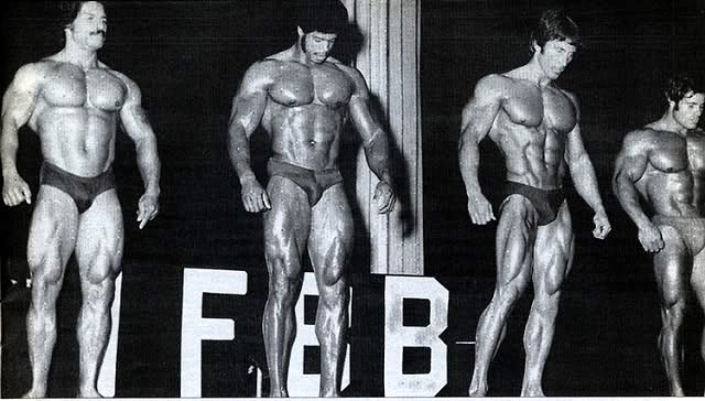 Mr. Olympia 1976: Corney, Grant, Zane, Columbu