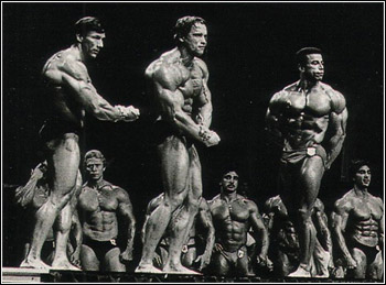 Mr. Olympia 1980: Coe, Schwarzenegger, Dickerson