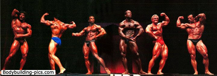 Mr. Olympia 1982: Zane, Bannout, Dickerson, Beckles, Platz, Viator