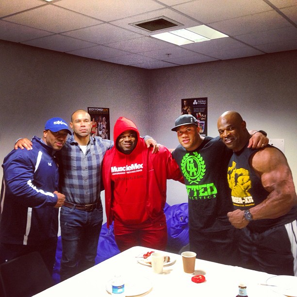 Shawn Rhoden, Kevin Levrone, Kai Greene, Phil Heath, Ronnie Coleman