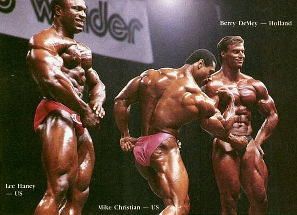 Mr. Olympia 1985: Haney, Christian, De Mey
