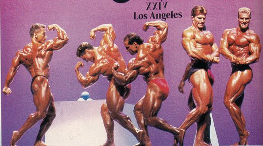Mr. Olympia 1988: Labrada, Freitas, Quinn, Strydom, De Mey