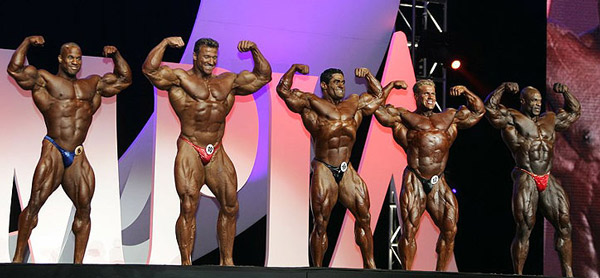 Mr. Olympia 2005: Martinez, Schlierkamp, Badell, Cutler, Coleman
