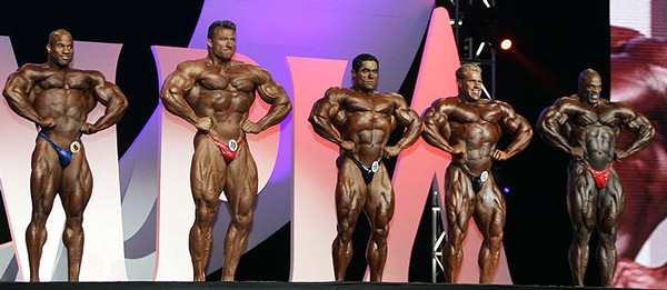 Mr. Olympia 2005: Martinez, Schlierkamp, Badell, Cutler, Coleman