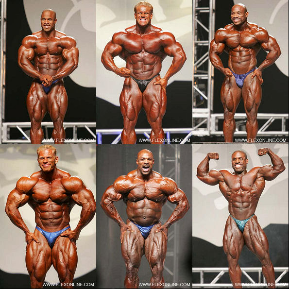 Mr. Olympia 2007: naho�e Martinez, Cutler, Jackson, dole Wolf, Coleman, Anthony