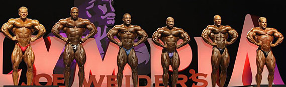 Mr. Olympia 2008: Wolf, Freeman, Anthony, Jackson, Heath, Cutler