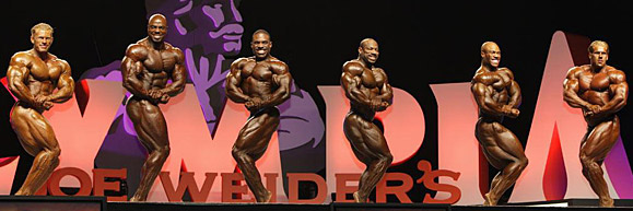 Mr. Olympia 2008: Wolf, Freeman, Anthony, Jackson, Heath, Cutler