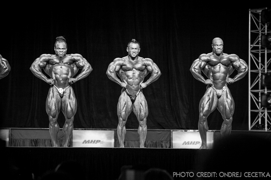 Kai Greene, Hidetada Yamagishi, Phil Heath