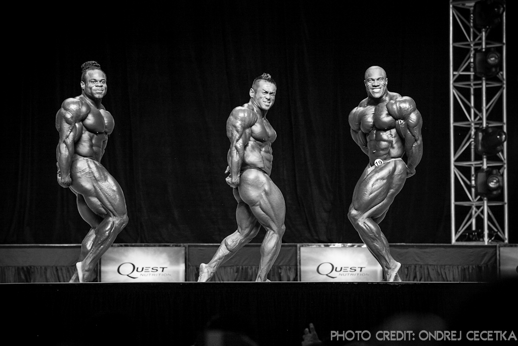 Kai Greene, Hidetada Yamagishi, Phil Heath