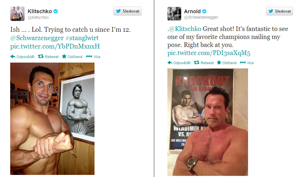 Vladim�r Kli�ko a Arnold Schwarzenegger