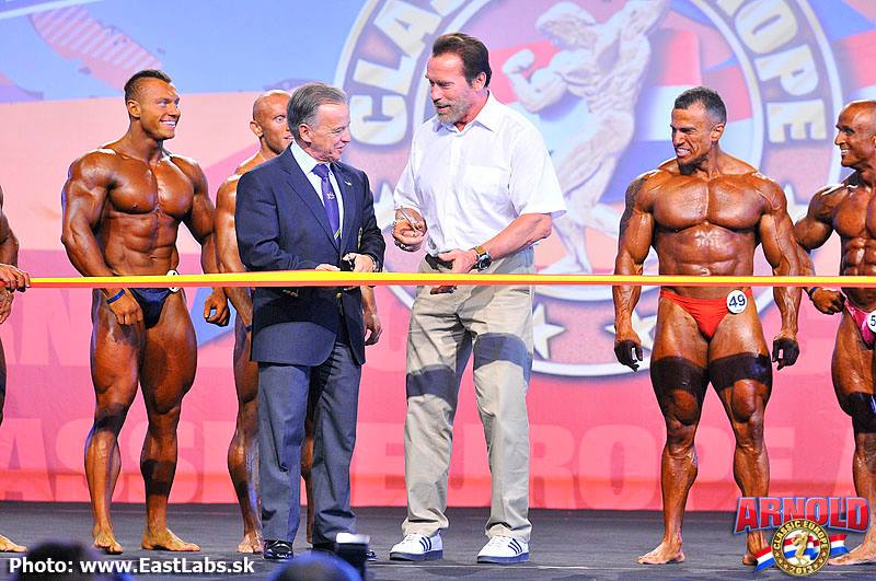 Vojt�ch Koritensk� a Arnold Schwarzenegger na Arnold Classic Europe 2013