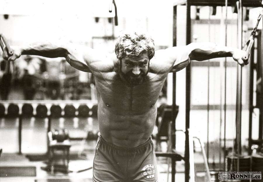 Jusup Wilkosz v p��prav� na Mr. Olympia 1984 