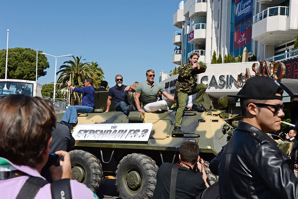 Sylvester Stallone, Mel Gibson, Dolph Lundgren
