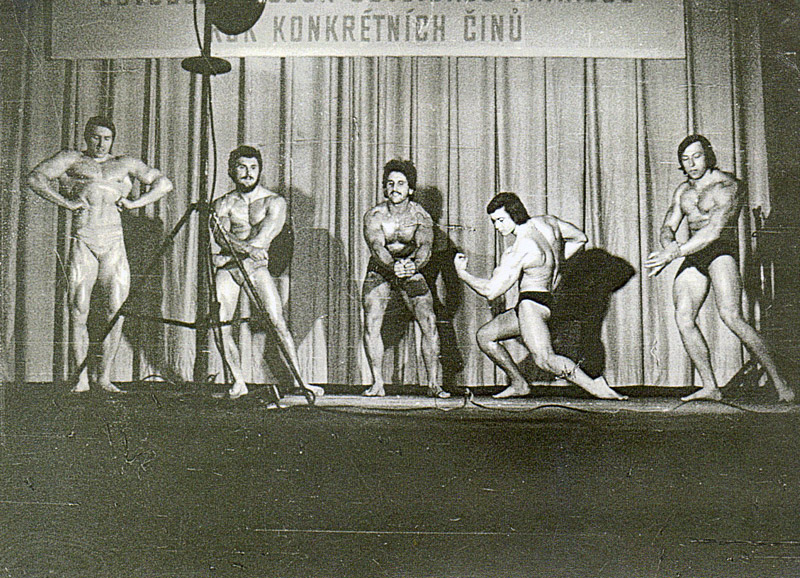 1975, mistrovstv� Prahy - Ji�� Mazuch, Anton�n Pluha�, Miroslav �tochl, Josef �tajner, Ladislav Voknier